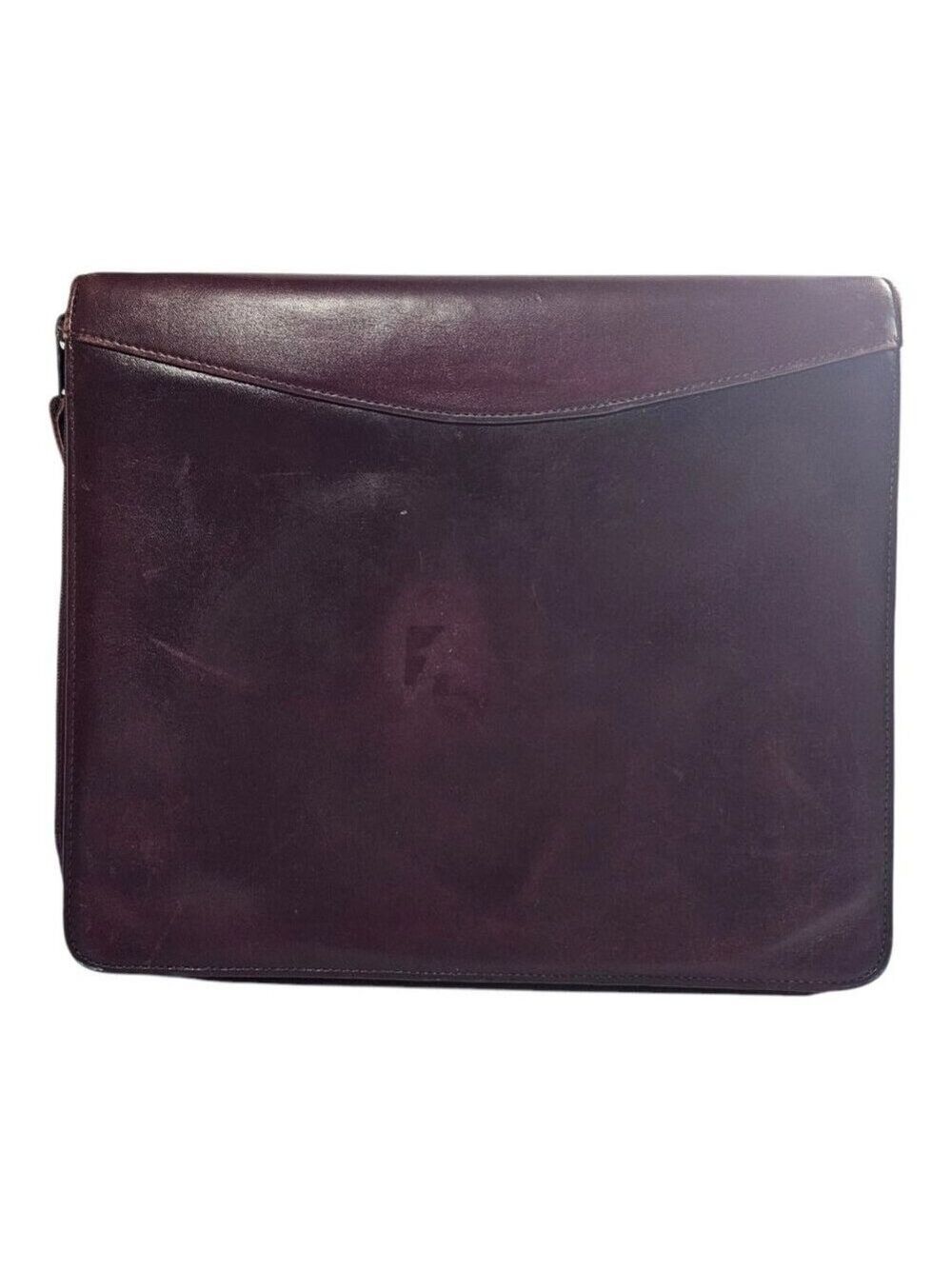 Franklin Quest Leather 7 Ring Binder Burgundy Organizer Dividers Card Holders - Picture 11 of 16